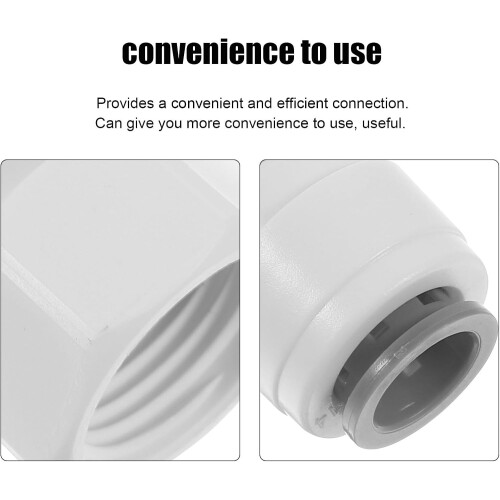 10pcs 1/2 polegadas a 3/8 polegadas empurrar-para-conectar filtro de água conectores plástico rápido conectar adaptadores 2
