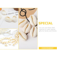 Decorações de concha natural de 150pcs DIY material artesanal conchas não porosas de 16-18mm