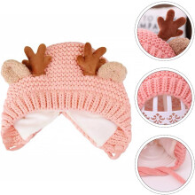 Wintermütze, Strickmütze, Häkelmütze für Jungen und Mädchen, Weihnachtsoutfit, Rosa