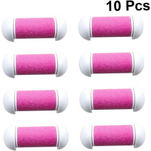 10 stuks vervangende rolkoppen voor voetschiller, gemaakt van veilig, gemakkelijk schoon te maken en ergonomisch.