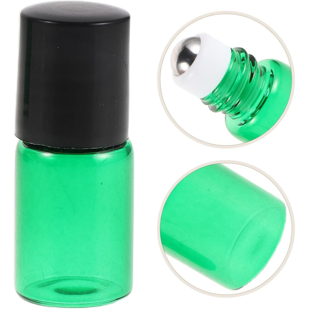 Hkhbjs 15Pcs Glass Essential Oil Roll Bottles Refillable Roller Bottles For Aromatherapy Skincare And Travel