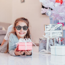 Faltbare Kindersonnenbrille für Jungen und Mädchen, runder Rahmen, bonbonfarben, UV-Schutz