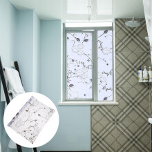 Raamdecoratie stickers, glasstickers, raamfolie met plantenpatroon, herbruikbare PVC-raamfolie voor zonwering en privacy.