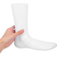 Figurína ženské nohy, realistický tvar tenisky, design, plast, kompaktní a všestranné použití, bílá