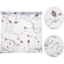 Adesivi decorativi per finestre, pellicola per vetri con motivo vegetale, pellicola in PVC riutilizzabile per la protezione solare e la privacy.