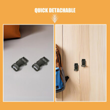 10 Stück 2,5 cm abnehmbare Schnellverschlüsse für Rucksäcke und Westen, robuste Kunststoff-Gurtclips
