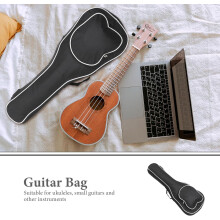 Wasserdichte Tasche für Musikinstrumente, 26-Zoll-Ukulele-Etui mit dicker Baumwollpolsterung und Vordertasche