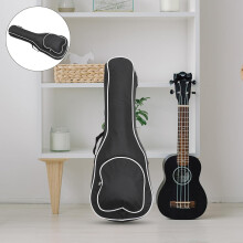 Wasserdichte Tasche für Musikinstrumente, 26-Zoll-Ukulele-Etui mit dicker Baumwollpolsterung und Vordertasche