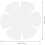 Template de costura Patchwork em forma de flor de 10 polegadas 3