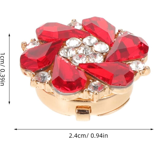 2 pezzi Copribottoni creativi Gemelli con strass Cappelli decorativi per camicia 1