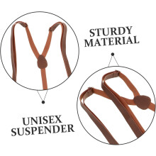 Clips de suspensores de calças confortáveis elásticos ajustáveis para homens e mulheres para usar jeans e calças vestidas