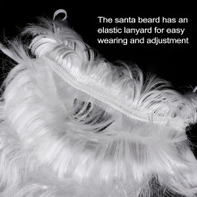 Santa Claus brada Vianoce Santa Cosplay brada parochňa párty šaty rekvizity pre vianočnú dekoráciu biela