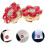 2 pezzi Copribottoni creativi Gemelli con strass Cappelli decorativi per camicia 7