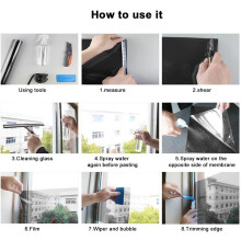Üvegmatricák Ablakmatrica 50x200cm Kisállat PVC Hőszigetelő Napvédő UV-védő fólia