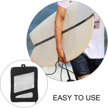 Surfboard Fin Storage Bag 34X25Cm with Screwdriver Tool Pouch Black Surfboard Accessories Organizer
