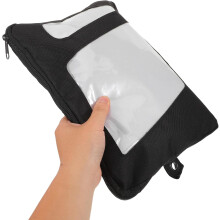 Sac de rangement pour ailerons de surf 34 x 25 cm avec pochette pour tournevis et outils, noir, organisateur d'accessoires de surf