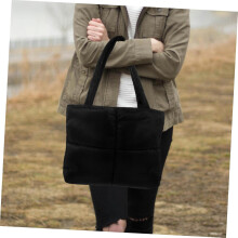 Karierte, weiche Baumwolltasche mit Karomuster für Damen – schlichtes Design, modische Schultertasche mit großem Fassungsvermögen