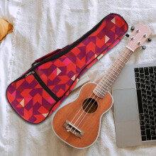 21 inch 2 buc Oxford stofă ukulele geantă model geometric roșu îngroșat material impermeabil ukulele geantă de protecție