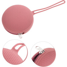 Pochette à sucette en silicone avec surface alvéolée, sac de rangement réutilisable pour sucette