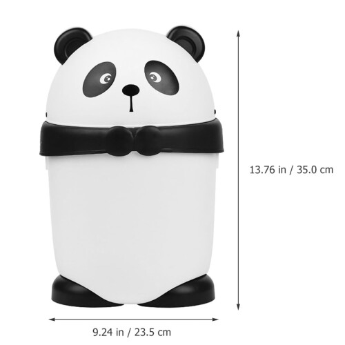 Small Trash Bin with Lid Tabletop Trash Can Practical Convenience Pp Material Minimalist Contemporary Style 1