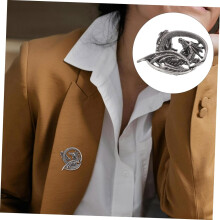 Spilla vintage Rock Dragon, leggera, da bavero, con accessorio per giacca punk.