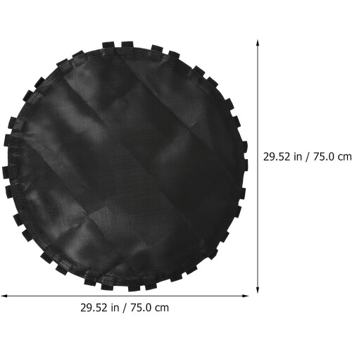 Trampoline Jumping Mat Replacement with Hooks, Black Mesh Fabric, 38 Inch Diameter 2