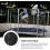 Trampoline hoppematte med kroker, svart nettingstoff, 38 tommer diameter 4