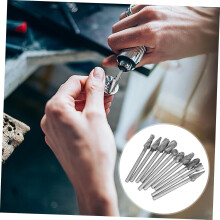 10pcs Bits de arquivo rotativo de carboneto conjunto para gravação escultura polimento madeira móvel acessórios