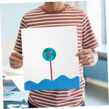 Lot de 10 pochoirs réutilisables en PVC (18 x 15 cm) pour le dessin 3D, les stylos artistiques et la peinture.