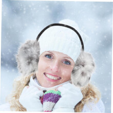 Cache-oreilles en peluche chaude et douce pour l'hiver, idéale pour les petites filles qui dorment paisiblement.
