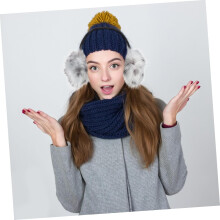 Kalte Plüsch-Ohrenschützer für den Winter, warme, flauschige Ohrenbedeckungen aus Kunstfell für Mädchen, weich zum Schlafen