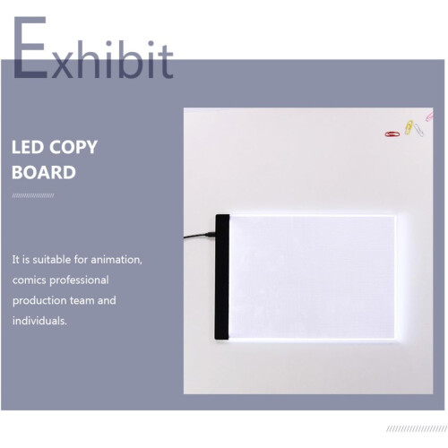 A5 LED Tracing Light Box Drawing Board with USB Cable, Portable Copy Pad for Artists