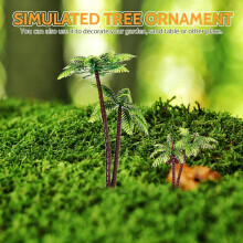 10 stk miniatyr palmetremodellsett, kunstig mini-landskapsplantedekor