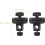 2pcs Fivelas ajustáveis Clips do braço do microfone Material de ferro ABS leve Instalação fácil Adequado 2