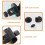 2pcs Fivelas ajustáveis Clips do braço do microfone Material de ferro ABS leve Instalação fácil Adequado 3