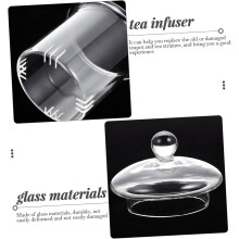 Infuseur à thé en verre avec couvercle, théière amovible, 1 ensemble d'accessoires de rechange