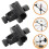 2pcs Fivelas ajustáveis Clips do braço do microfone Material de ferro ABS leve Instalação fácil Adequado 8