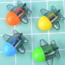Lot de 15 taille-crayons manuels en forme d'avion, en plastique, Ă un seul trou