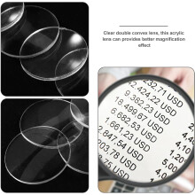 Lot de 10 lentilles grossissantes convexes en acrylique pour la fabrication de loupes de lecture