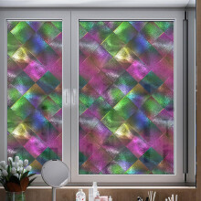 Non-Adhesive Static Window Film Glass Window Cling 45cm*58cm PVC Fade-Resistant Decorative