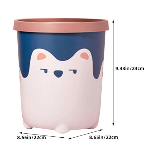 Coș de gunoi practic din plastic, cu design adorabil, din desene animate 1
