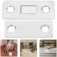Confezione da 10 chiusure magnetiche per ante di armadietti, ultra sottili, adesive, per cassetti.