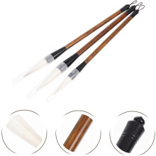 3pcs tradicional lobo cabelo caligrafia escova conjunto grande, médio, pequeno escovas