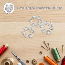 100 botones de corazón hechos a mano para costura y manualidades, botones decorativos de dos agujeros.