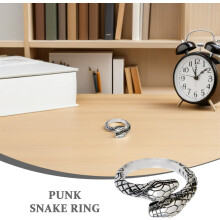 Verstellbarer Vintage-Punk-Schlangenring für Damen und Herren, offener Knöchelring, Retro-Fingerschmuck für den Modetrend in Australien