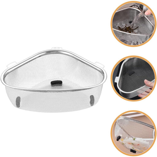 Kitchen Strainer Sink Stainless Steel Triangle Sink Basket Strainer