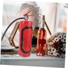 Caja metálica para almacenar vino tinto, contenedor de vino con diseño en forma de extintor, estilo elegante y práctico.