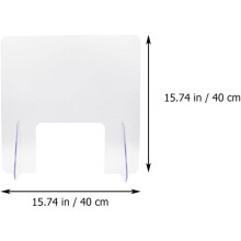 Panneau de protection amovible anti-postillons en acrylique pour comptoir, séparateur de gouttelettes