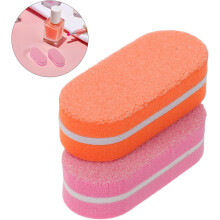 100pcs Mini Unha Buffers Arquivos Esponja Duplo Lado Buffing Tira para Acrílico Natural Manicure Ferramentas Home Salon Use