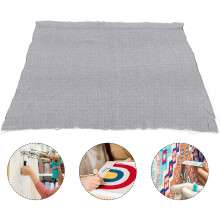 Tessuto di supporto per tappeti, antiscivolo, per base di tappeti, tessuto per tufting, grigio, misto poliestere-cotone